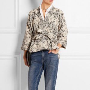 Madewell kimono jacket arrowhead print